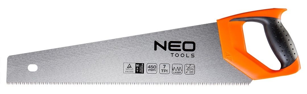 Ножовка по дереву NEO TOOLS 450 мм 7TPI (41-036) в Киеве