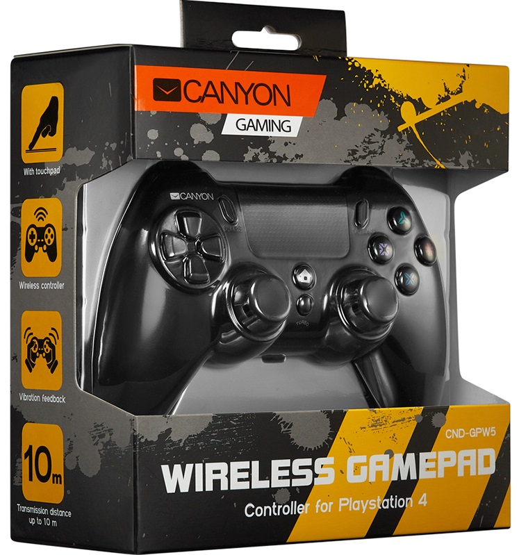 Бездротовий геймпад CANYON GP-W5 PS4 Black (CND-GPW5) · 4