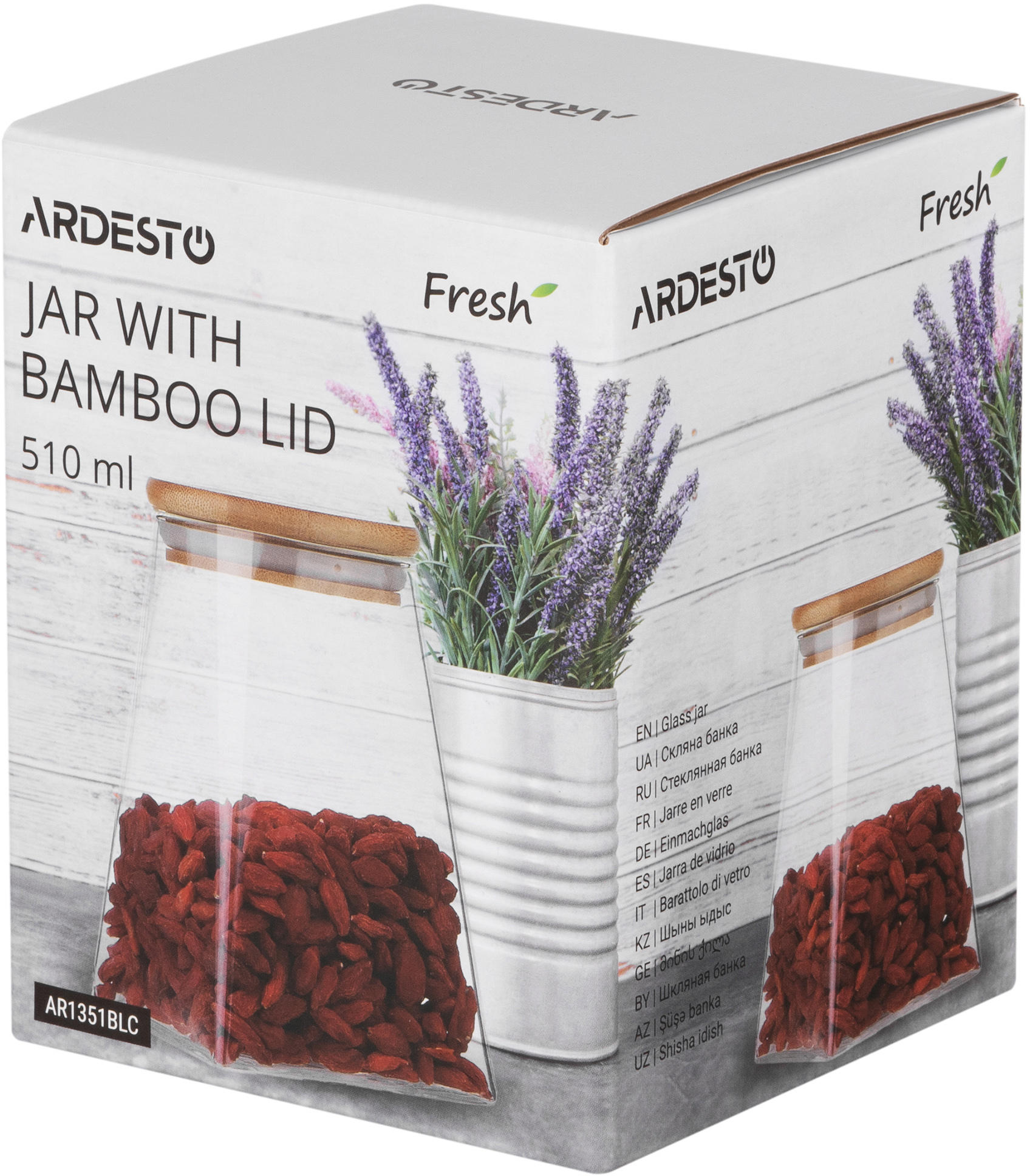 Банка для зберігання ARDESTO Fresh конус 0.51 л (AR1351BLC) · 4
