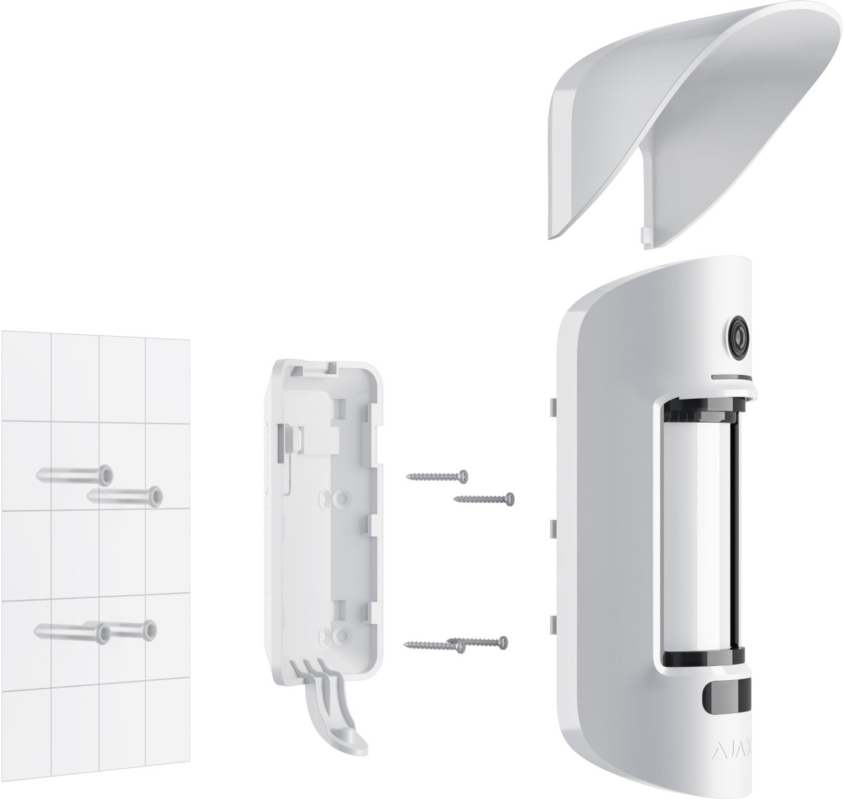Датчик руху з камерою та фото AJAX MotionCam Outdoor White (27961) · 4