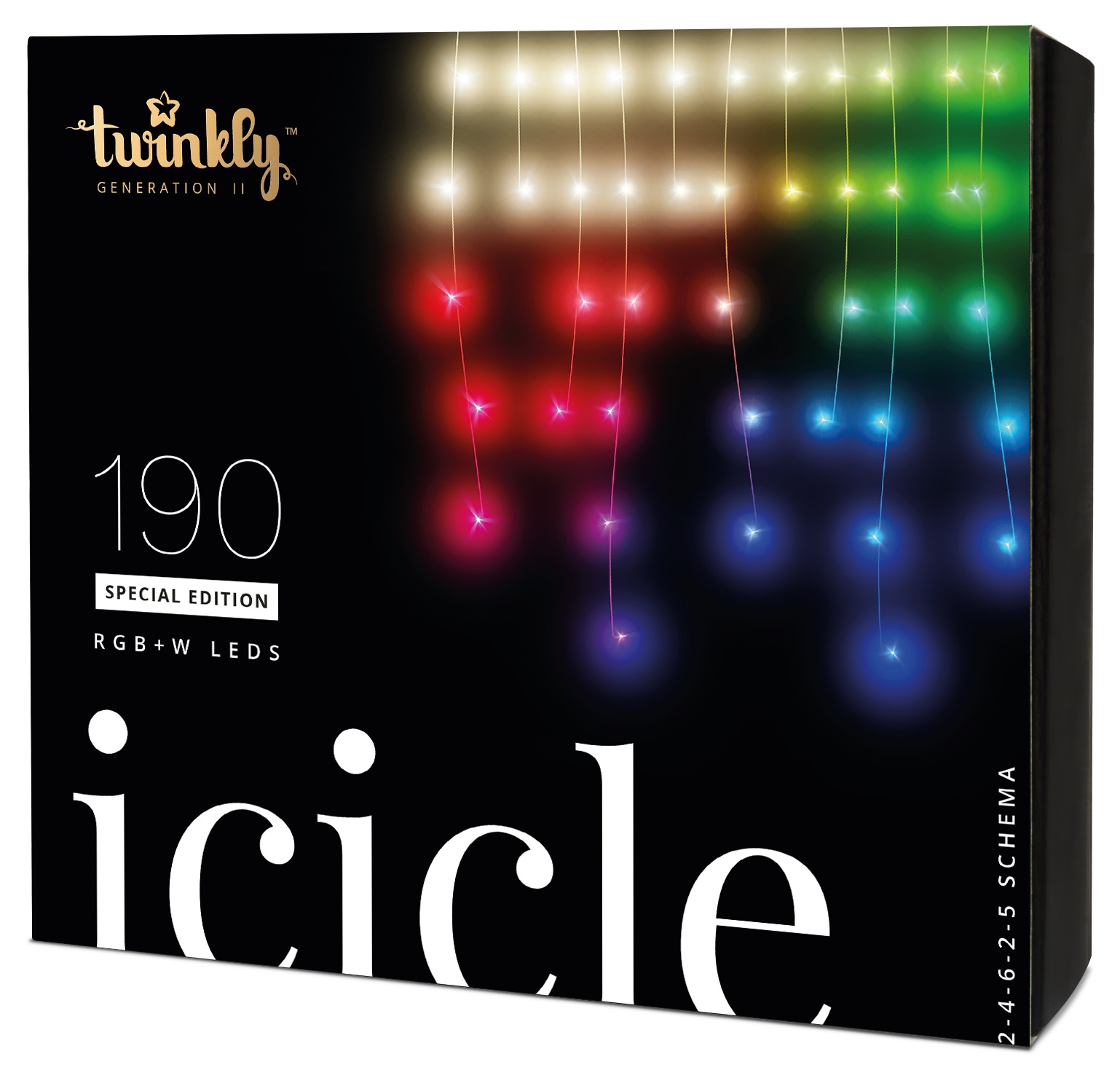 Гирлянда Twinkly Smart LED Icicle RGBW 190 Transparent (TWI190SPP-TEU) в Киеве