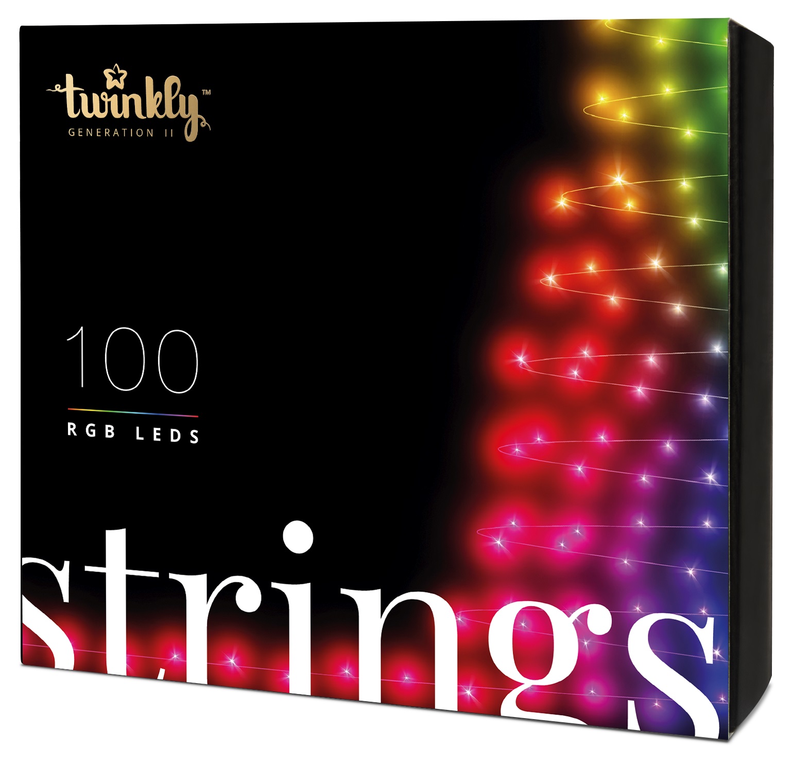 Гірлянда Twinkly Smart LED Strings RGB 100 Black (TWS100STP-BEU) в Києві