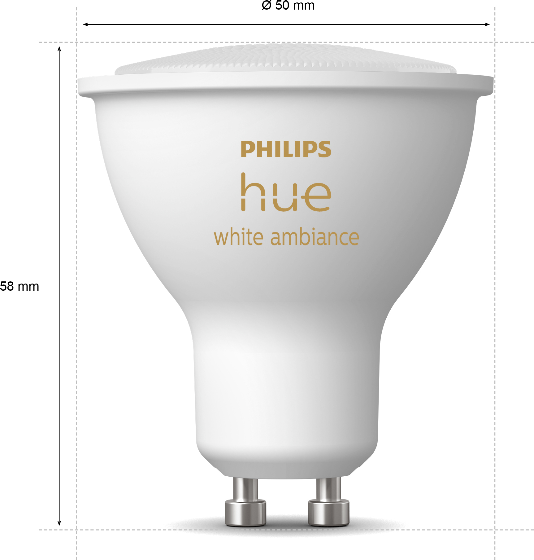 Розумна лампа PHILIPS Hue GU10 5W 2200K-6500K Tunable (929001953309) · 4