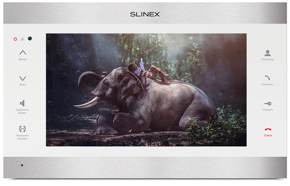 Видеодомофон SLINEX SL-10IPTHD серебро/белый (SL-10IPTHD_W) в Киеве