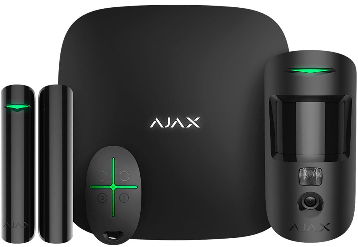 Комплект охоронної сигналізації Ajax StarterKit Cam Plus чорний (000019876) в Києві