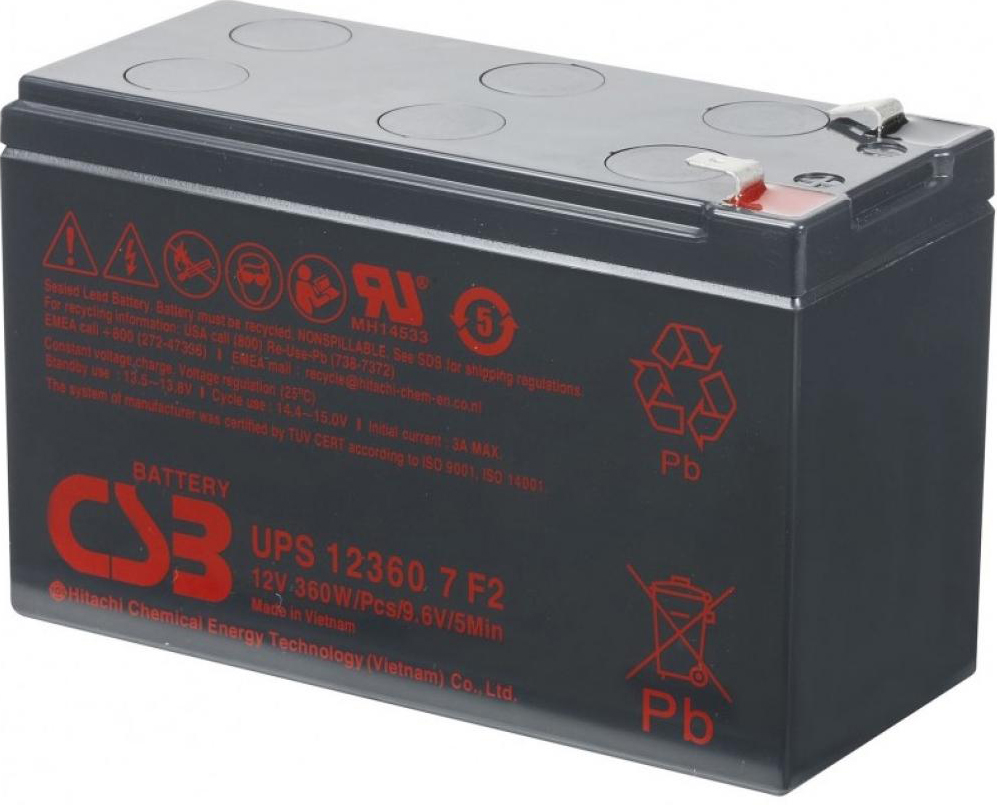 Акумуляторна батарея CSB 12V-7.5Ah (UPS123607) в Києві