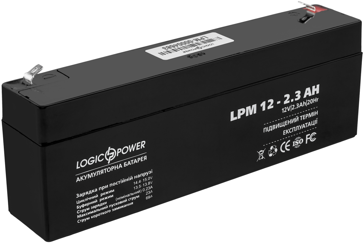 Акумуляторна батарея LOGICPOWER LPM 12V-2.3Ah AGM (LP4132) в Києві