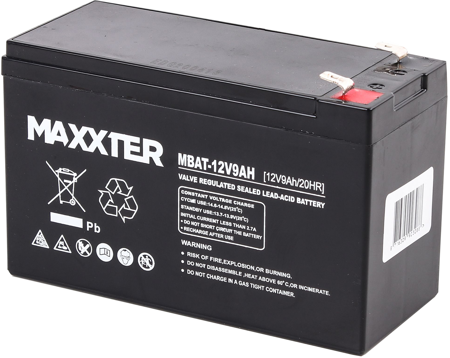 ᐉ Аккумуляторная батарея MAXXTER 12V-9Ah (MBAT-12V9AH) — купить в Киеве ...