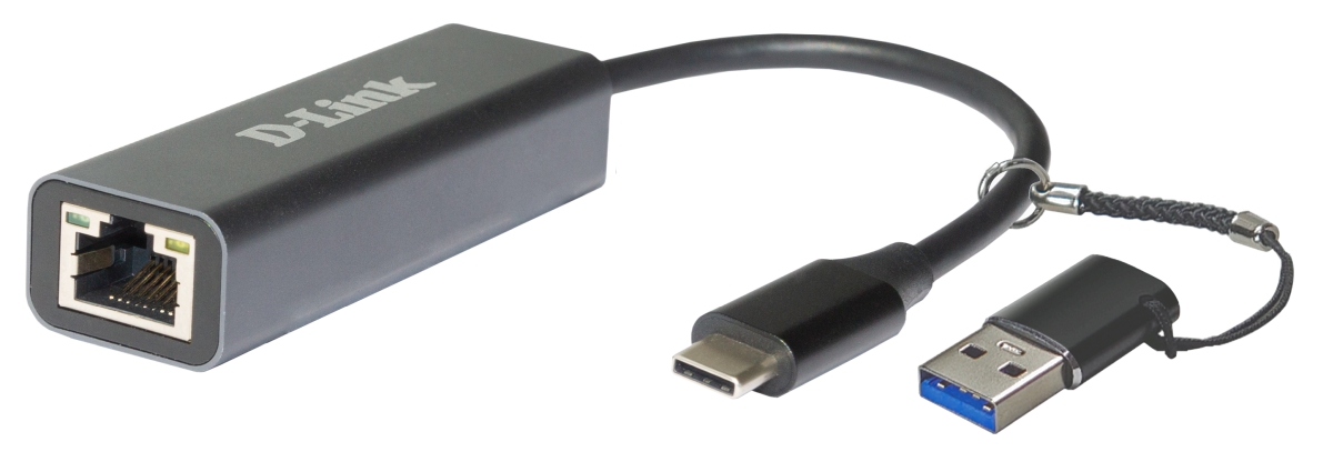 Адаптер LAN D-Link DUB-2315 USB-C с адаптером USB-A в Киеве