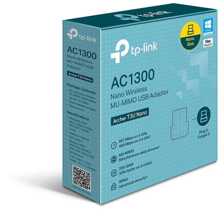 Wi-Fi адаптер TP-LINK Archer T3U Nano (ARCHER-T3U-NANO) · 2