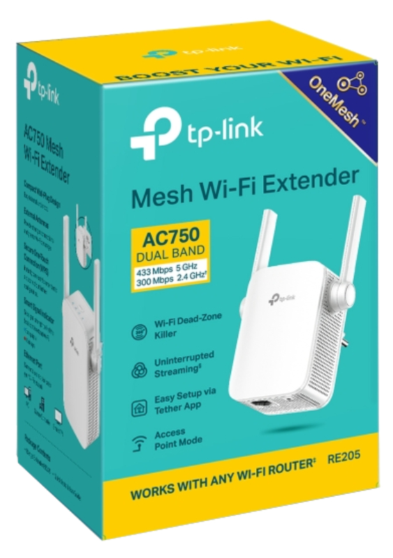 Підсилювач Wi-Fi TP-LINK RE205 (AC750) · 3