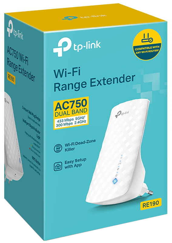 Підсилювач Wi-Fi TP-LINK RE190 · 4