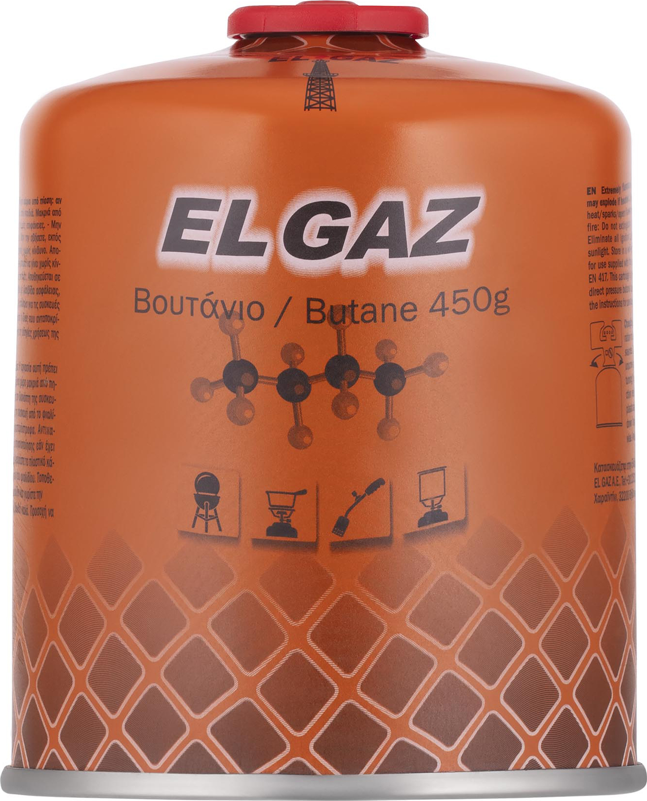 Балон-картридж газовий EL GAZ ELG-400 одноразовий (104ELG-400) в Києві