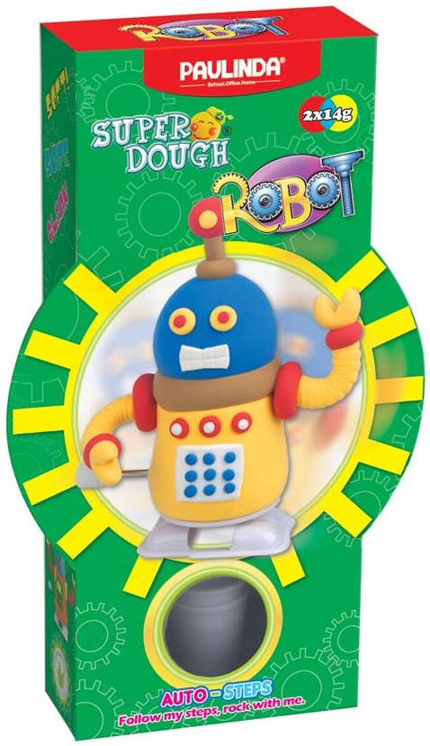 Маса для ліплення PAULINDA Super Dough Robot YELLOW (PL-081178-2) в Києві