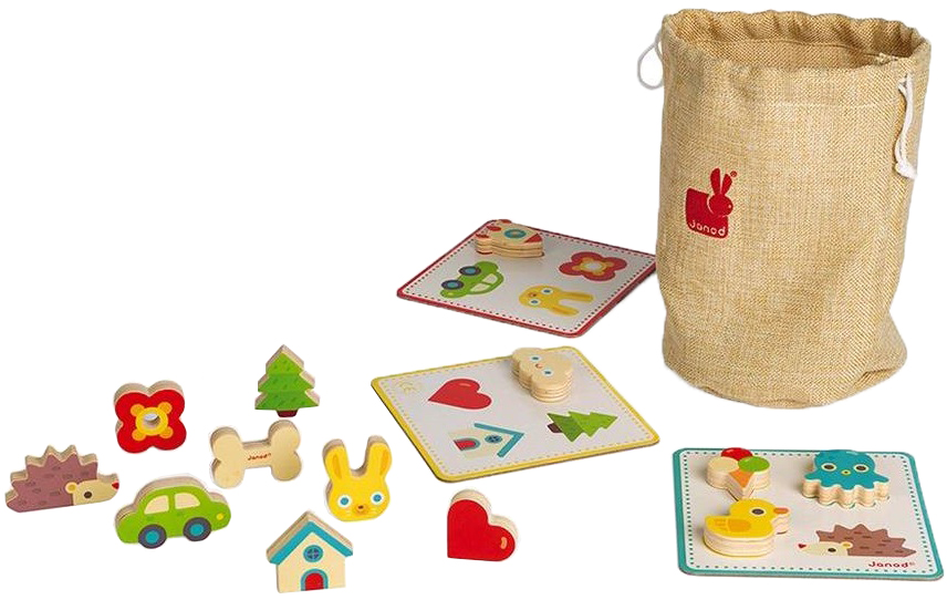 Настільна гра JANOD Лото. Вивчаємо форми (J05318) в Києві