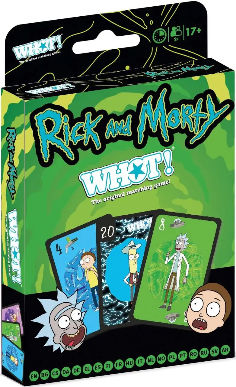 Гральні карти WINNING MOVES Rick and Morty Whot Board Game (WM02941-ML1-12) в Києві