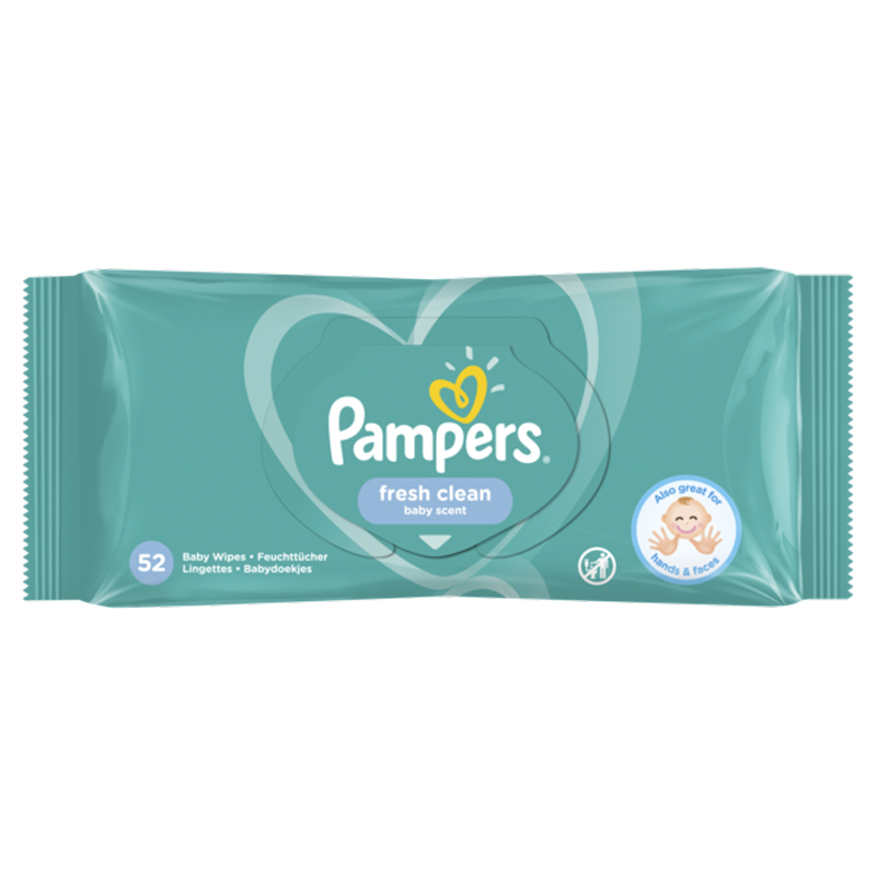 Детские влажные салфетки PAMPERS Fresh Clean 52шт (8001841041360) в Киеве