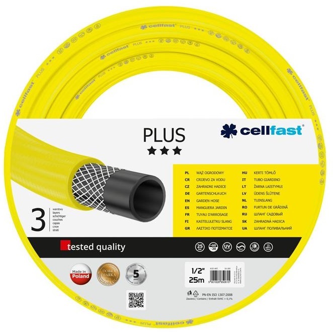 Шланг садовый CELLFAST Plus 1/2" 25 м (10-200) в Киеве