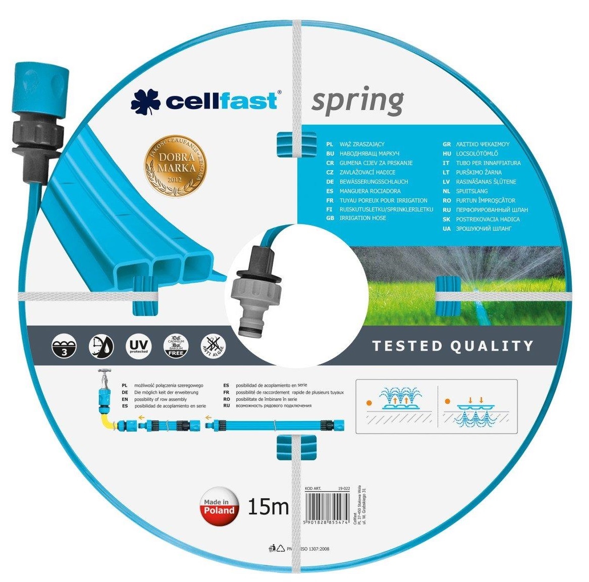 Шланг CELLFAST Spring 1/2" 15 м (19-022) в Киеве