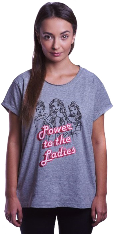 Футболка жіноча GOOD LOOT Disney Princess S Gray (5908305228592) в Києві
