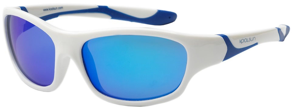Сонцезахисні окуляри дитячі KOOLSUN Sport 6+ (KS-SPWHSH006) White-Blue в Києві