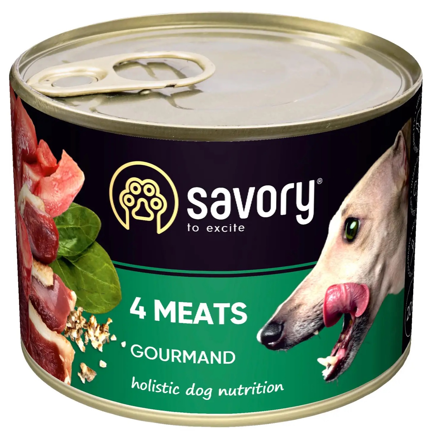 Влажный корм для собак SAVORY Dog Gourmand 4 вида мяса 200 г (30389) в Киеве