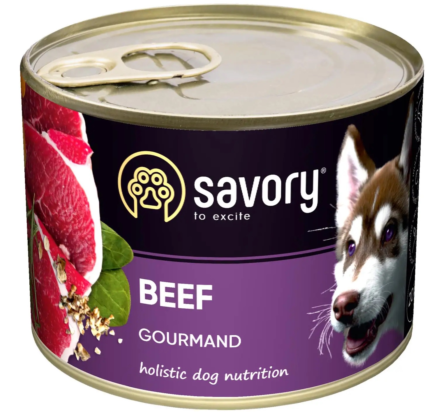 Влажный корм для собак SAVORY Dog Gourmand говядина 200 г (30426) в Киеве