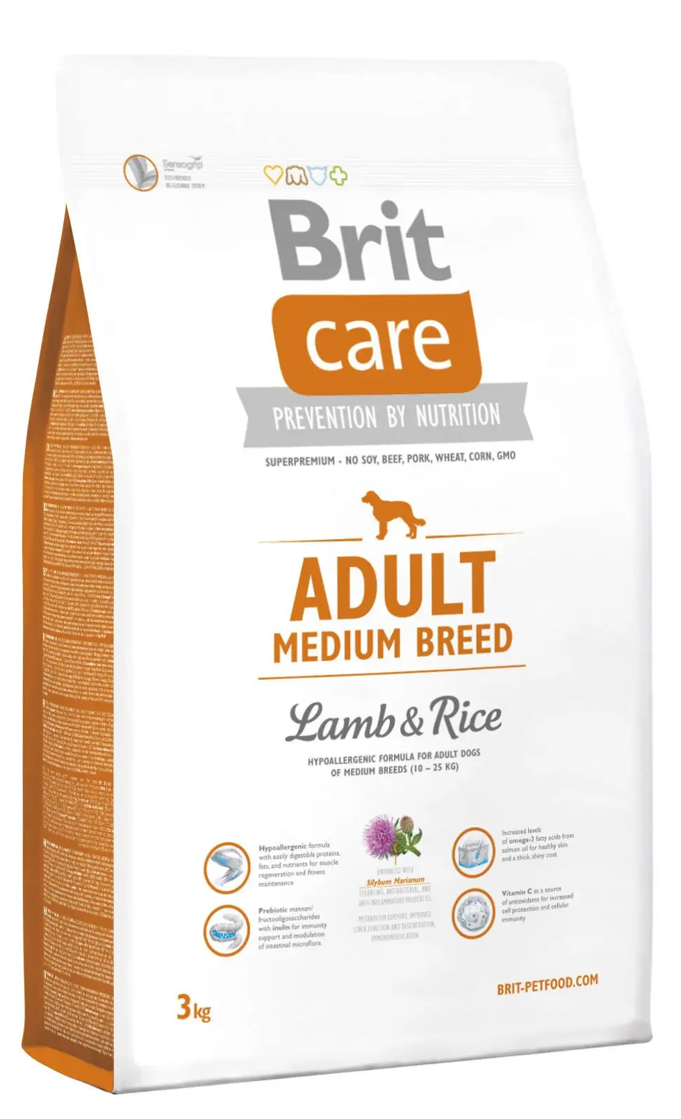 Сухой корм для собак BRIT Care Adult Medium Breed Lamb and Rice 3 кг (132710 /9935) в Киеве