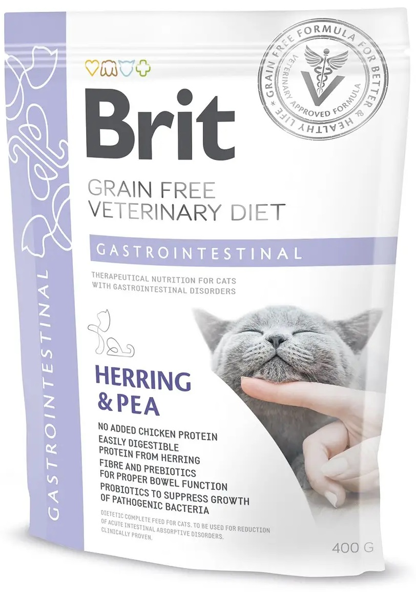 Сухий корм для кішок BRIT GF Veterinary Diets Cat Gastrointestinal 400 г (170964/528431) в Києві