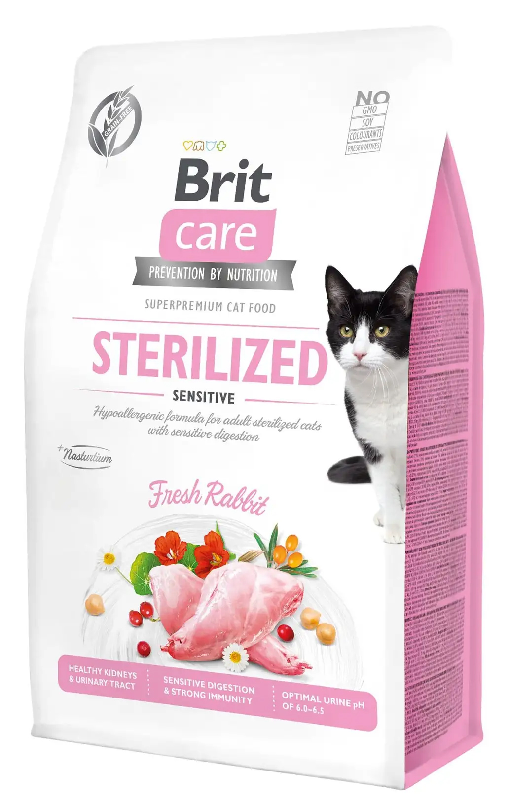 Сухой корм для стерилизованных кошек BRIT Care Cat GF Sterilized Sensitive кролик 400 г (171291/0778) в Киеве