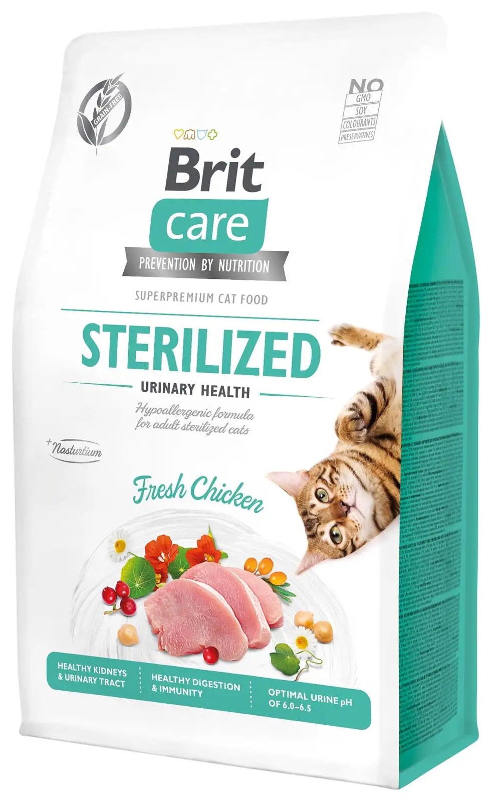 Сухой корм для стерилизованных кошек BRIT Care Cat GF Sterilized Urinary Health с курицей 2 кг (171286/0730) в Киеве