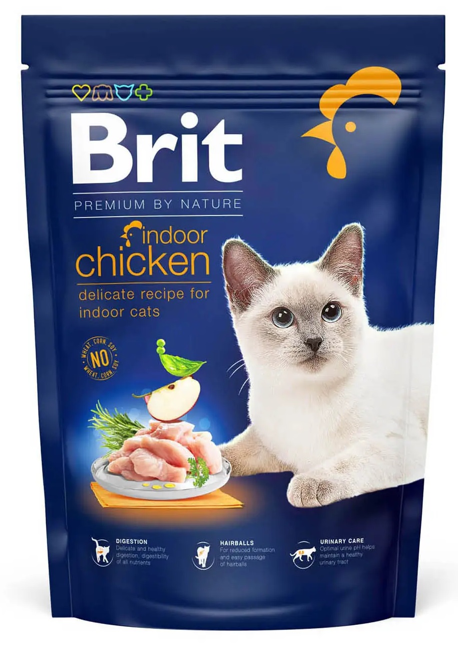 Сухий корм для котів BRIT Premium by Nature Cat Indoor курка 800 г (171853/068) в Києві