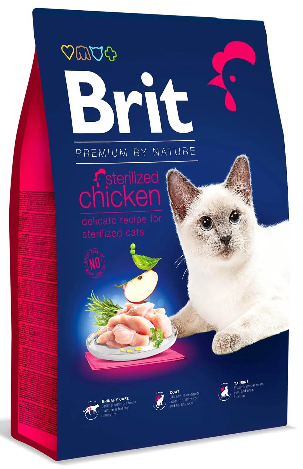 Сухий корм для котів BRIT Premium by Nature Cat Sterilised з куркою 8 кг (171870/235) в Києві