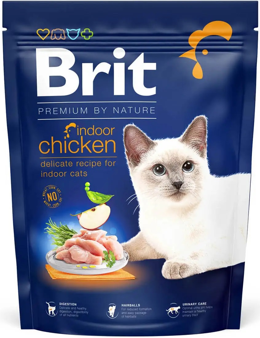 Сухий корм для котів BRIT Premium by Nature Cat Indoor курка 300 г (171845) в Києві