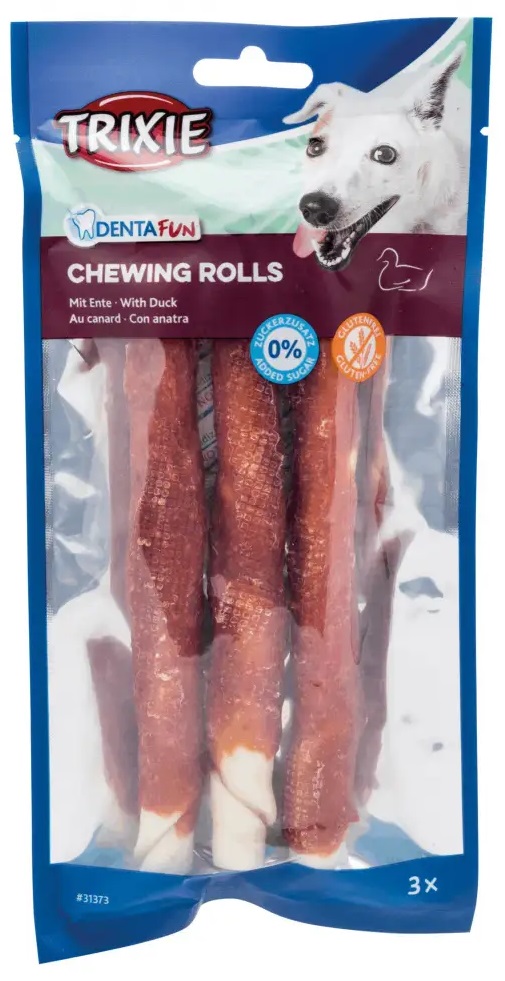 Ласощі для собак TRIXIE Denta Fun паличка з качкою 140г/17см 3 шт (31373) в Києві