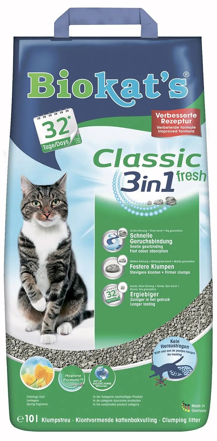 Наполнитель для кошачьего туалета BIOKAT'S Fresh 3in1 бентонитовый 10 л (G-613314/614212) в Киеве