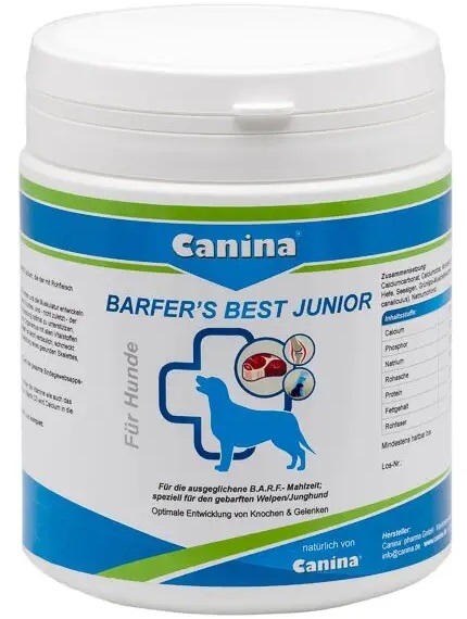 Вітаміни для цуценят CANINA Barfers Best Junior 850 г (128518 AD) в Києві