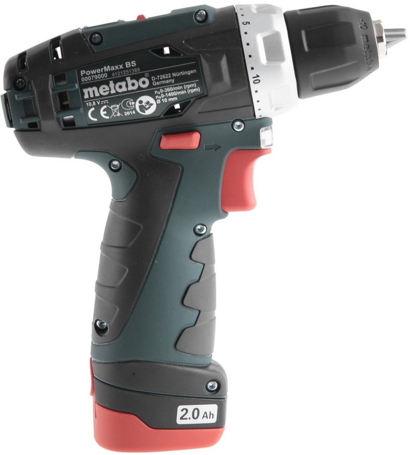 Шуруповерт акумуляторний Metabo PowerMaxx BS (600080500) · 5