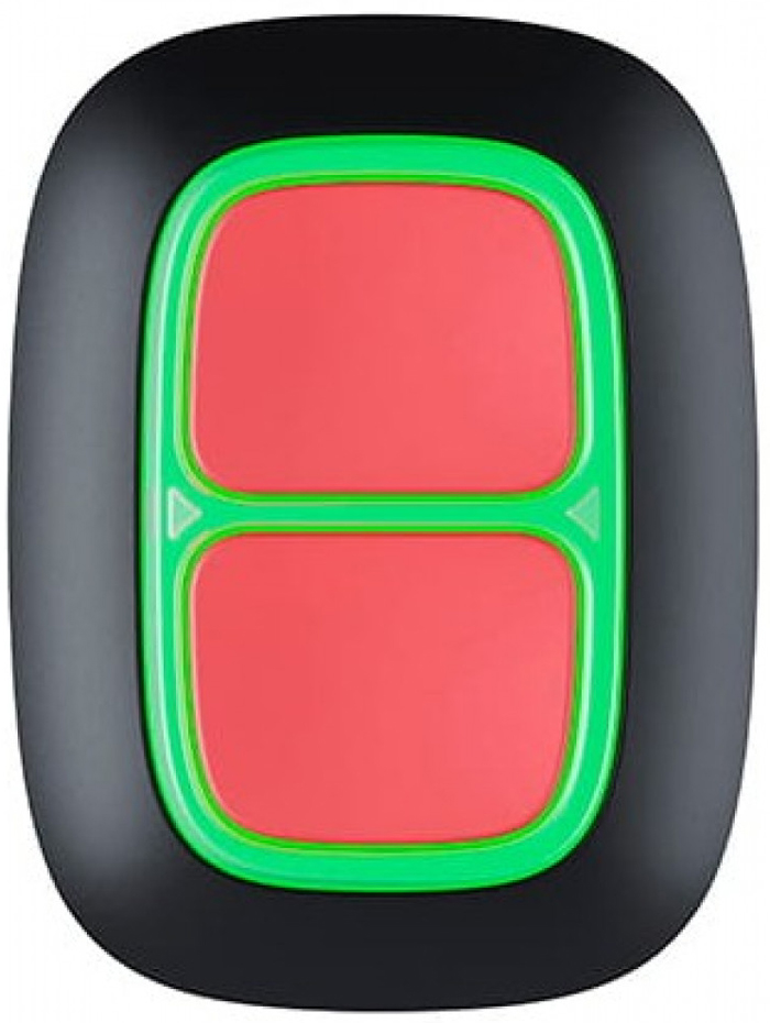 Бездротова тривожна кнопка Ajax DoubleButton чорна (000021053) · 3