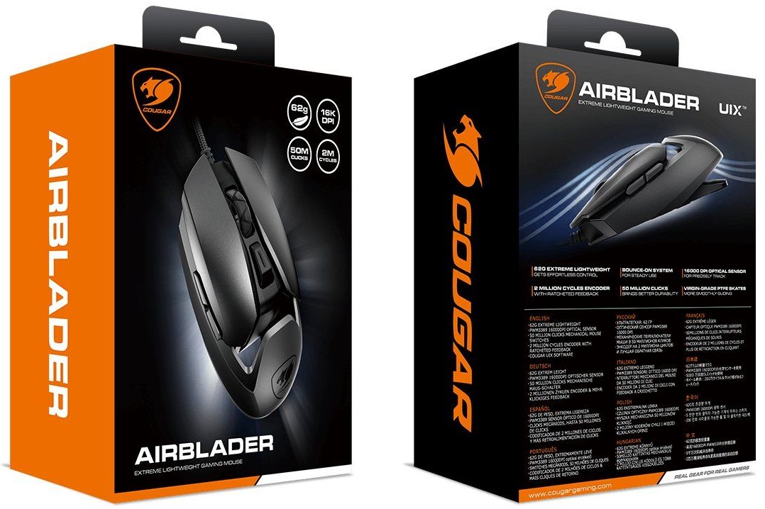 Ігрова миша COUGAR Airblader USB Black · 2