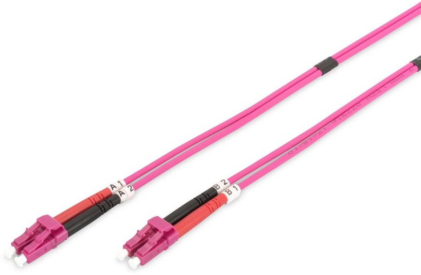 Оптический патч-корд DIGITUS LC/UPC-LC/UPC duplex 5 м Pink (DK-2533-05-4) · 3