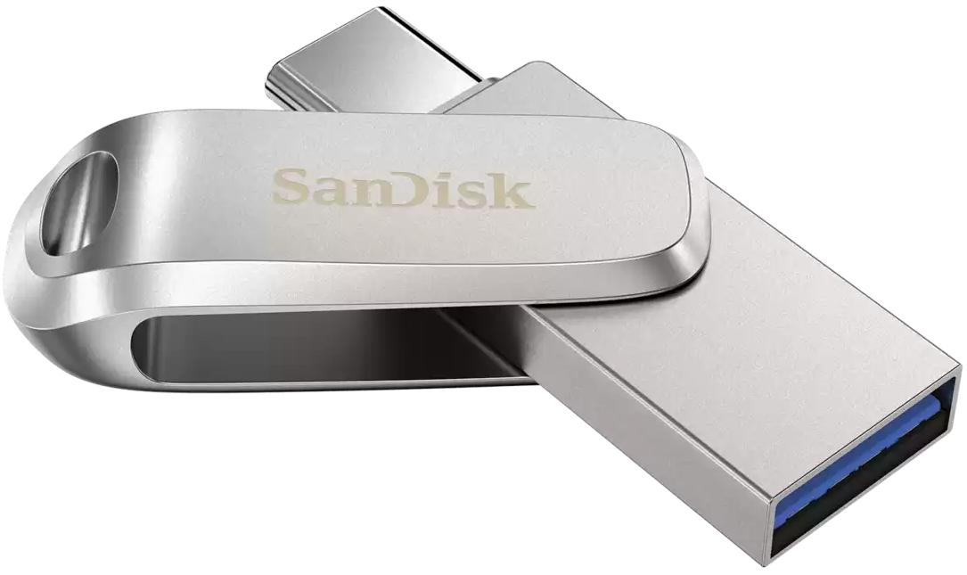 USB-накопичувач 256GB SANDISK Ultra Dual Drive Luxe Type-C Silver (SDDDC4-256G-G46) · 2