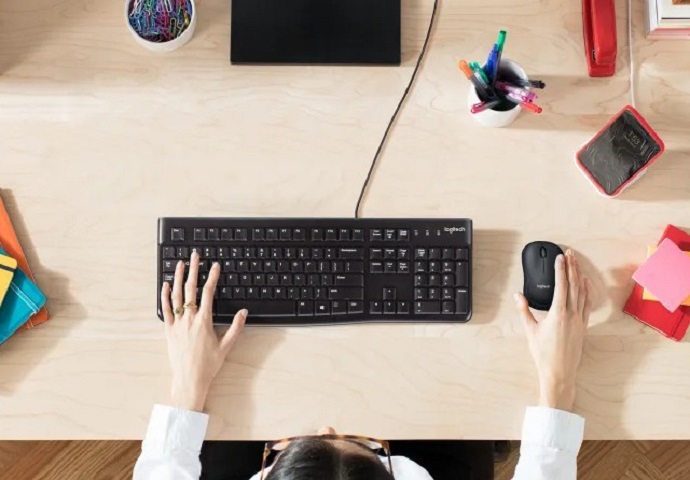 Клавіатура LOGITECH K120 UKR OEM USB Black (920-002643) · 5
