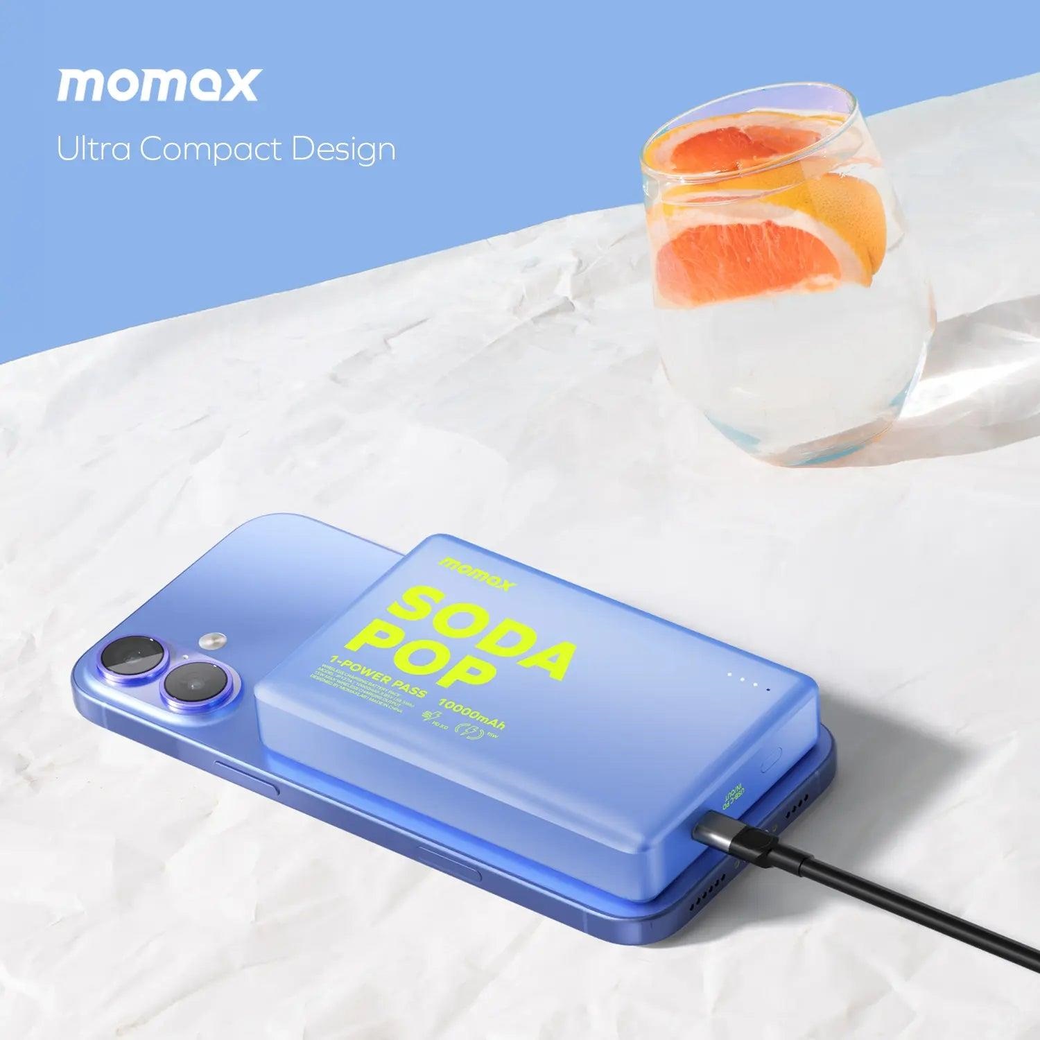 Батарея мобільна MOMAX 1-Power Pass 10000mAh 20W Pink (IP137AP2) · 3