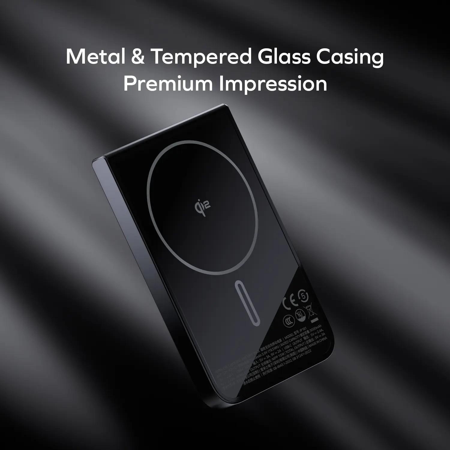 Батарея мобільна MOMAX 1-Power S.Pass 5000mAh 20W Titanium (IP161Q2L) · 5