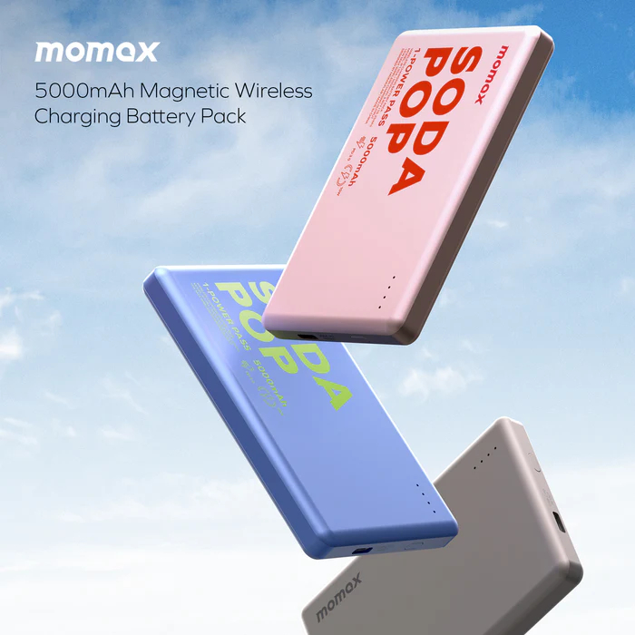 Батарея мобільна MOMAX 1-Power Pass 20W 5000mAh Pink (IP135AP2) · 4