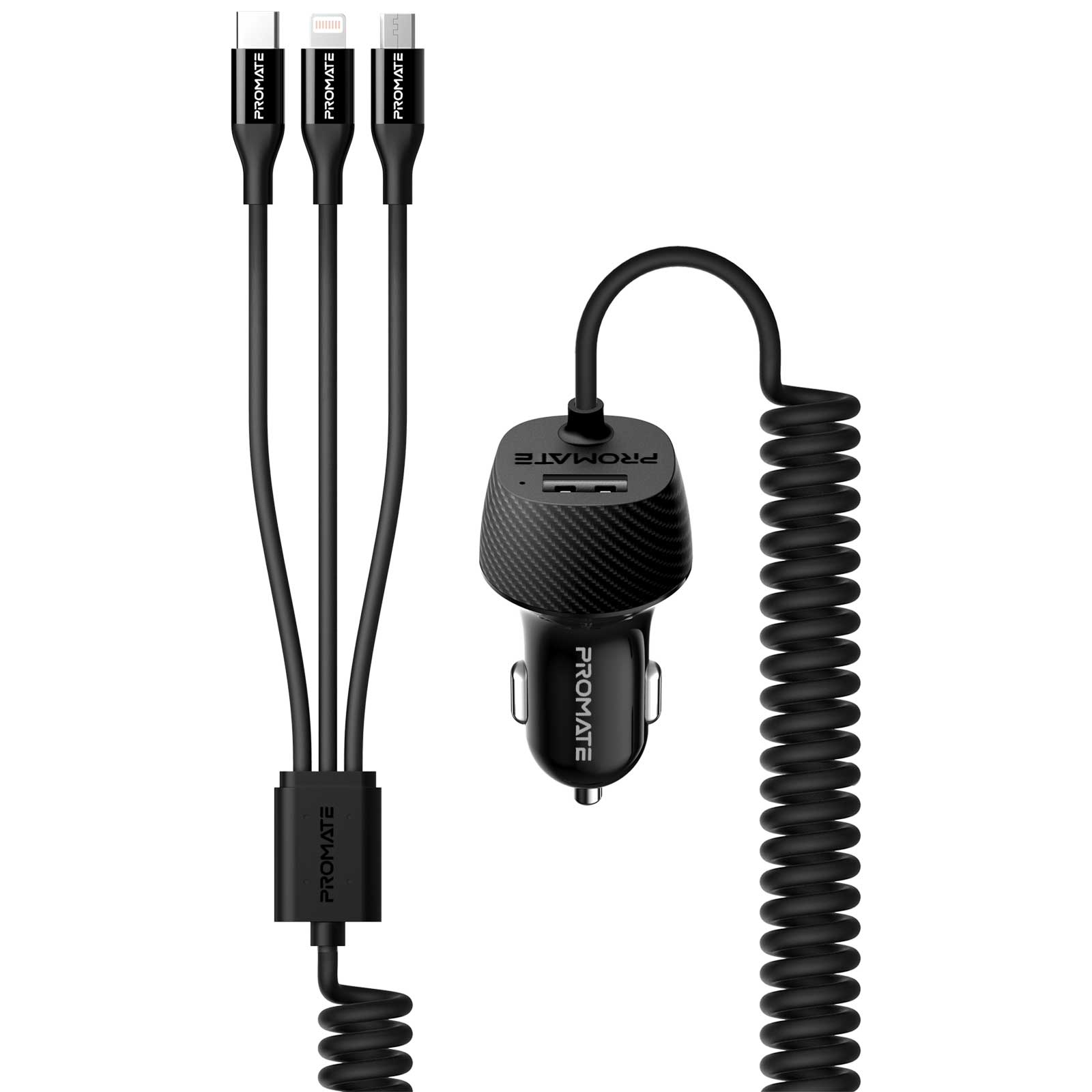 

Автомобильное зарядное устройство Promate VolTrip-UNI Black