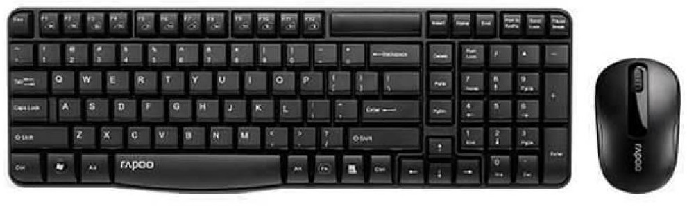 Клавиатура и мышь RAPOO X1800S Wireless Black в Киеве