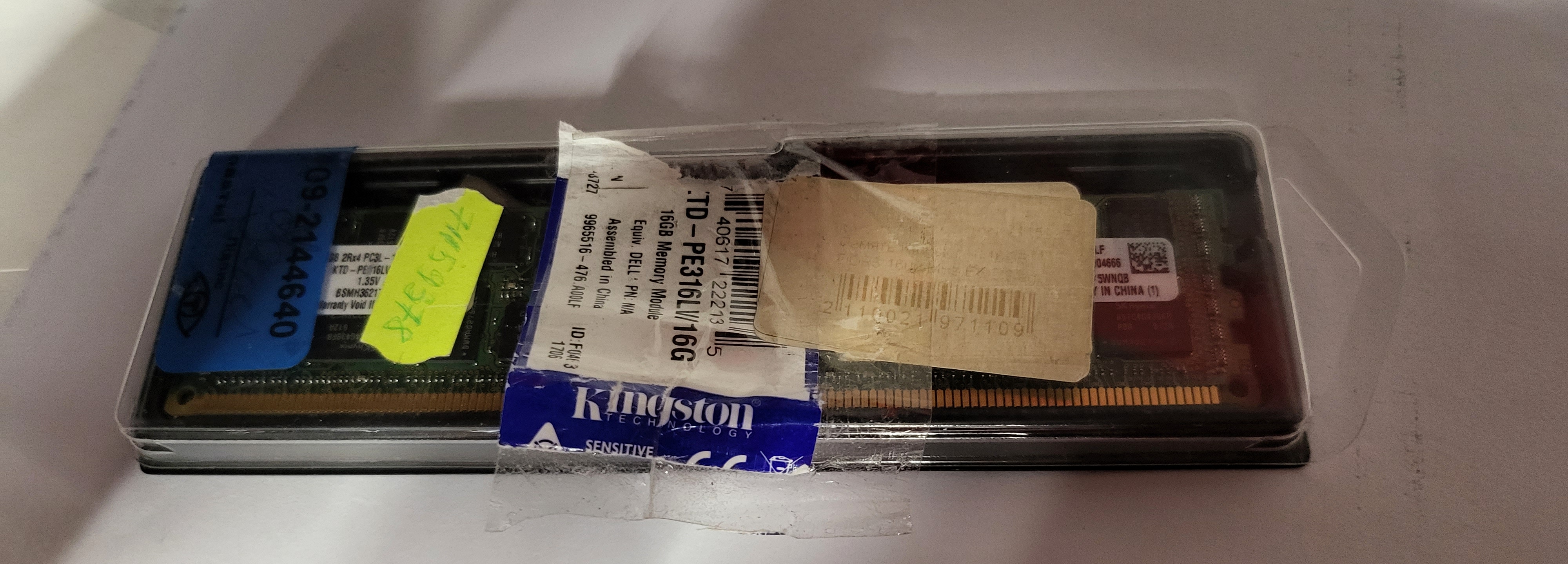 УЦІНКА! Пам'ять KINGSTON 16GB DDR3 1600MHz ECC Reg (KTD-PE316LV/16G) (2009864704282) · 2
